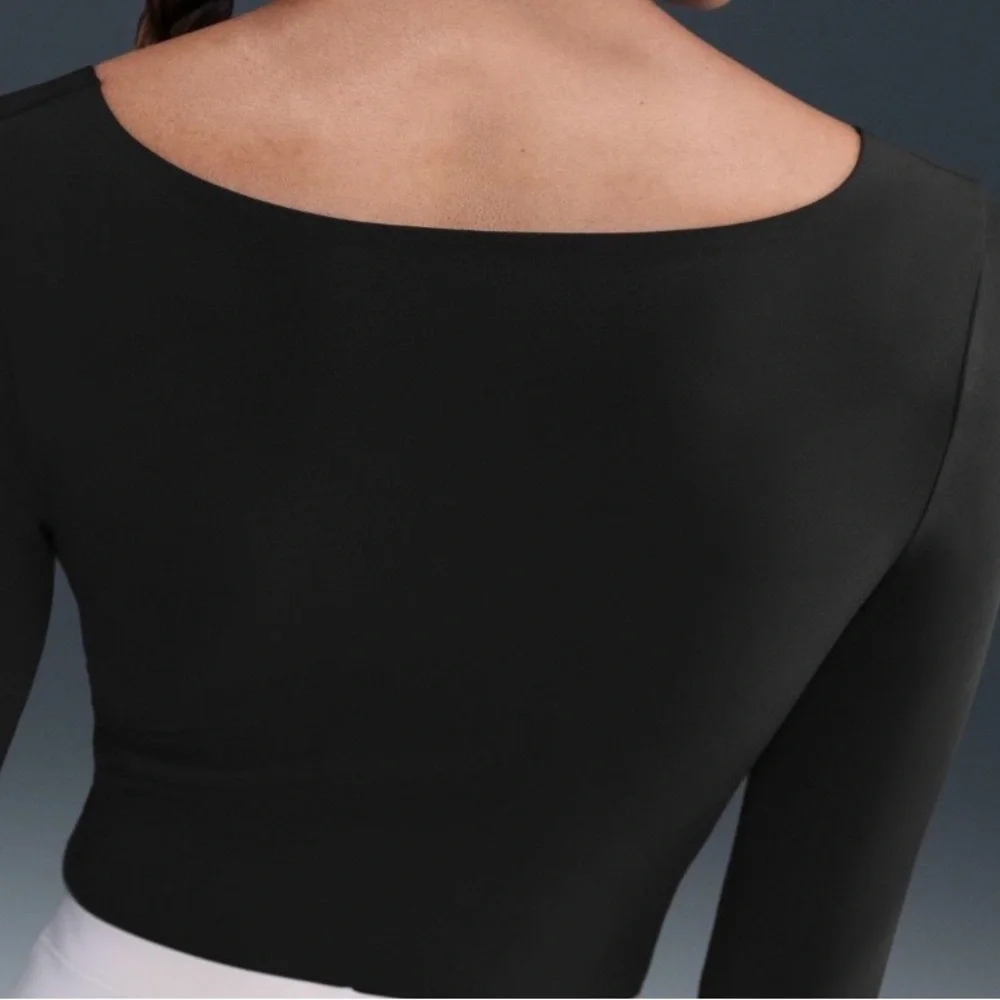 Women’s Nike Form Stealth Evaporation Long Sleeve Bodysuit Shirt XS MSRP $80 - Picture 7 of 8